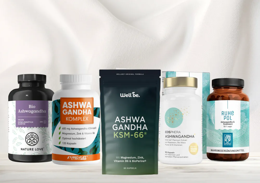 Ashwagandha-Produkte im Vergleich