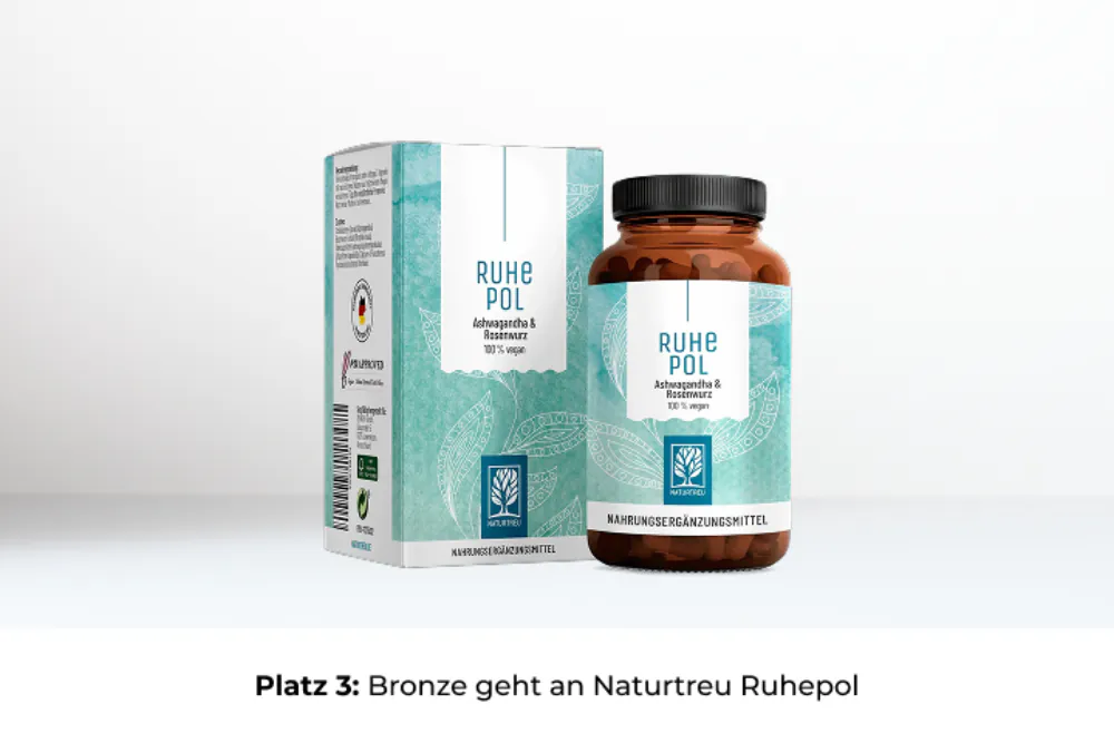 NATURTREU Ruhepol Ashwagandha & Rosenwurz