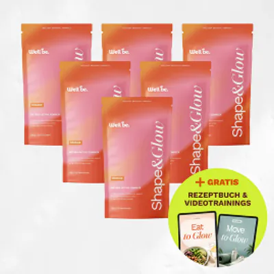 6 Packungen wellbe Shape & Glow